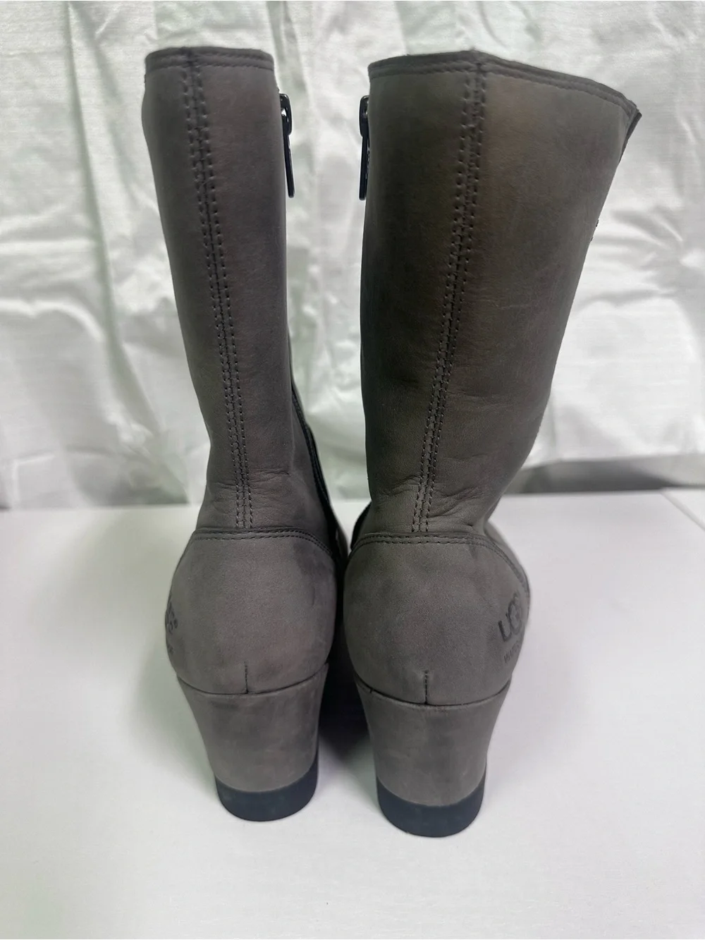 UGG Women's Grey Wedge Mid-Calf Boots